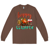 Chestnut Happy Glamper Camp Long Sleeve Tee - BundleAndBundleShop