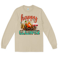 Mushroom Happy Glamper Camp Long Sleeve Tee - BundleAndBundleShop