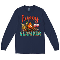 Navy Happy Glamper Camp Long Sleeve Tee - BundleAndBundleShop