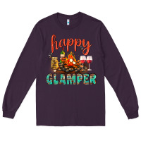 Plum Happy Glamper Camp Long Sleeve Tee - BundleAndBundleShop