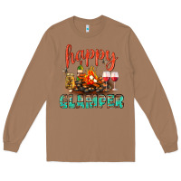 Toasted Coconut Happy Glamper Camp Long Sleeve Tee - BundleAndBundleShop