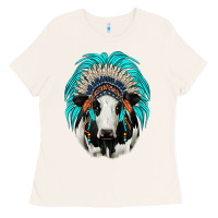 Holstein Indian Headdress Ladies Tee | Teevron