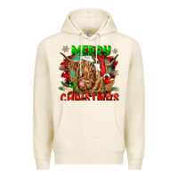 Tofu merry christmas cow Premium Hoodie - CowGirlArtShop