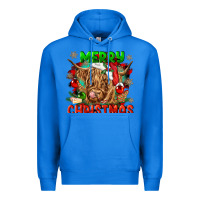 True Royal merry christmas cow Premium Hoodie - CowGirlArtShop