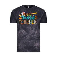 Cloud Black One thankful Teacher Vintage Tee - NancyCooperArtShop