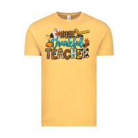 Vintage Mustard One thankful Teacher Vintage Tee - NancyCooperArtShop
