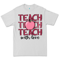 Dove Grey teach with love Premium Tee - JahusDesignShop