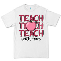 White teach with love Premium Tee - JahusDesignShop