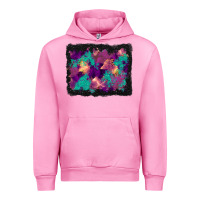 Halloween Trees And Turquoise Glitter Background Urban Hoodie | Teevron