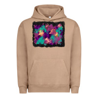 Pigment Burro halloween trees and turquoise glitter background Urban Hoodie - BundleAndBundleShop