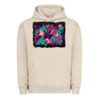 Pigment French Oak halloween trees and turquoise glitter background Urban Hoodie - BundleAndBundleShop