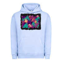 Pigment Grape Ice halloween trees and turquoise glitter background Urban Hoodie - BundleAndBundleShop