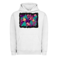 Pigment Lunar Rock halloween trees and turquoise glitter background Urban Hoodie - BundleAndBundleShop