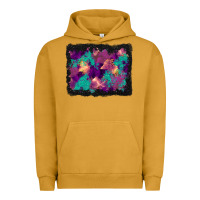 Pigment Peanut Butter halloween trees and turquoise glitter background Urban Hoodie - BundleAndBundleShop