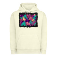 Pigment Pistachio halloween trees and turquoise glitter background Urban Hoodie - BundleAndBundleShop