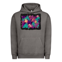 Pigment Tornado halloween trees and turquoise glitter background Urban Hoodie - BundleAndBundleShop