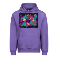 Tulip halloween trees and turquoise glitter background Urban Hoodie - BundleAndBundleShop