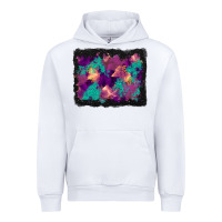 White halloween trees and turquoise glitter background Urban Hoodie - BundleAndBundleShop