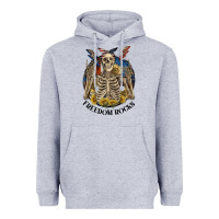 Heather Grey freedom rocks Heavyweight Hoodie - CowGirlArtShop