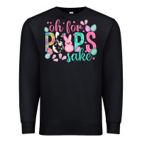 Black Oh for peeps sake cowhide Easter Day Premium Sweatshirt - HowdyJamesFarm