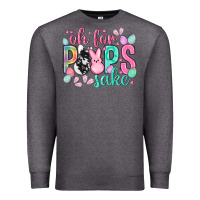 Charcoal Heather Oh for peeps sake cowhide Easter Day Premium Sweatshirt - HowdyJamesFarm