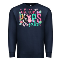Navy Oh for peeps sake cowhide Easter Day Premium Sweatshirt - HowdyJamesFarm