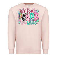 Pale Pink Oh for peeps sake cowhide Easter Day Premium Sweatshirt - HowdyJamesFarm
