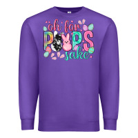 Purple Oh for peeps sake cowhide Easter Day Premium Sweatshirt - HowdyJamesFarm
