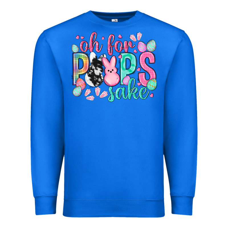 Oh For Peeps Sake Cowhide Easter Day Premium Sweatshirt by HowdyJamesFarm | Teevron