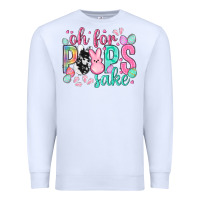 White Oh for peeps sake cowhide Easter Day Premium Sweatshirt - HowdyJamesFarm