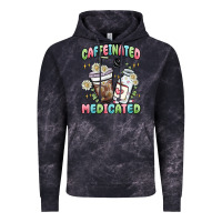 Cloud Black caffeinated and medicated Vintage Hoodie - MaliasSmallBusiness
