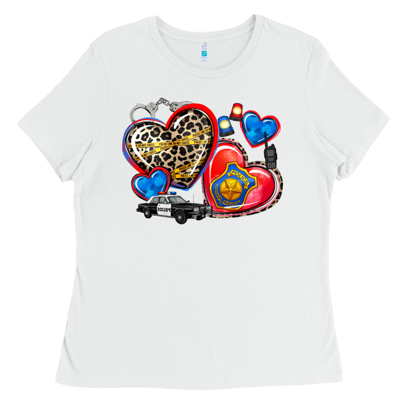 Western Leopard  Police Hearts Ladies Tee by AdoDesignShop | Teevron