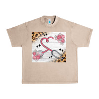 French Oak customized leopard floral nurse Urban Heavy Tee - MaliasSmallBusiness