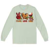 Matcha Peace Love Wine Long Sleeve Tee - BundleAndBundleShop