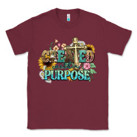 Burgundy created with a purpose Classic Tee - NancyCooperArtShop