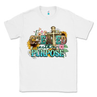 White created with a purpose Classic Tee - NancyCooperArtShop