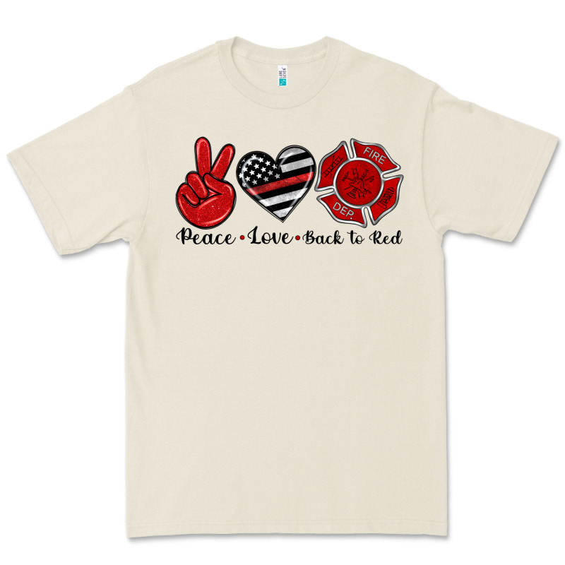 Peace Love Back To Red Premium Tee by Artiststas | Teevron
