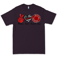Plum peace love back to red Premium Tee - Artiststas