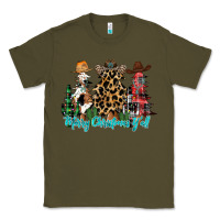 Army Green merry christmas y'all christmas trees Classic Tee - CowhideDigitalArt