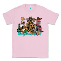 Bubblegum Pink merry christmas y'all christmas trees Classic Tee - CowhideDigitalArt