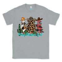 Heather Grey merry christmas y'all christmas trees Classic Tee - CowhideDigitalArt
