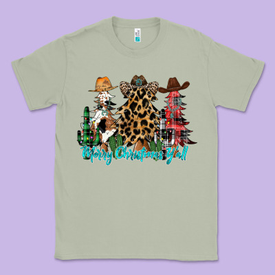 Merry Christmas Y'all Christmas Trees Classic Tee Designed By Cowhidedigitalart