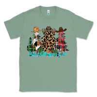 Sage merry christmas y'all christmas trees Classic Tee - CowhideDigitalArt