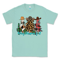 Seafoam merry christmas y'all christmas trees Classic Tee - CowhideDigitalArt