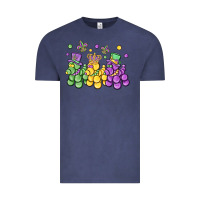 Mardi Gras Bead Dogs Vintage Tee | Teevron