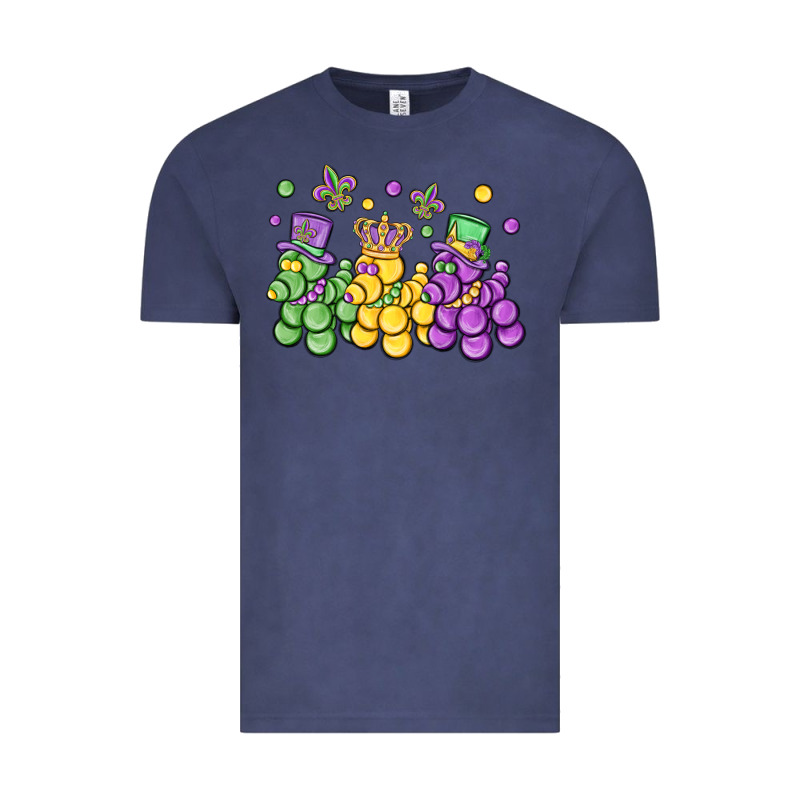 Mardi Gras Bead Dogs Vintage Tee by MaliasSmallBusiness | Teevron