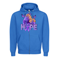 True Royal Hope lavender ribbon all cancers Zipper Hoodie - NancyCooperArtShop