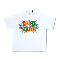 White sped squad Urban Heavy Tee - MaliasSmallBusiness