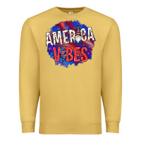 Antique Gold America vibes with gnome Premium Sweatshirt - HowdyJamesFarm