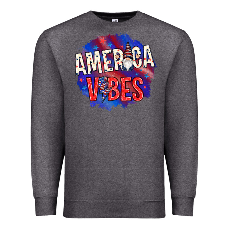 America Vibes With Gnome Premium Sweatshirt by HowdyJamesFarm | Teevron